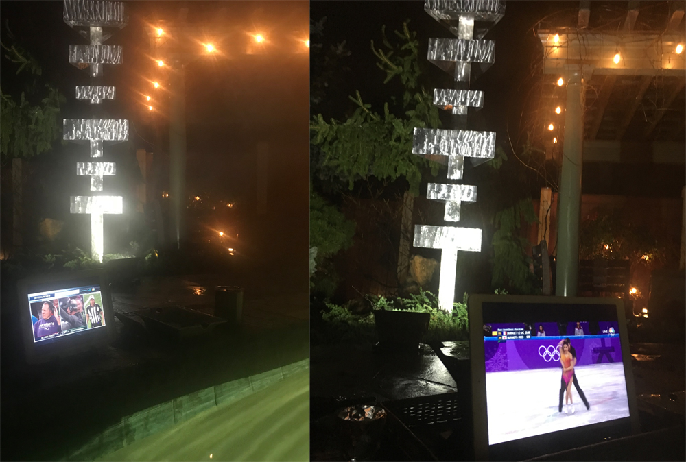 Tower at Swimming Pool with Superbowl and Olympics!